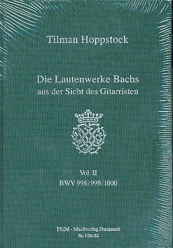 Front Cover Image Die Lautenwerke Bachs aus der Sicht des Gitarristen Band 2