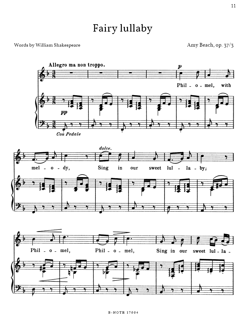 Other Cover Image Shakespeare Songs für Singstimme und Klavier op. 37