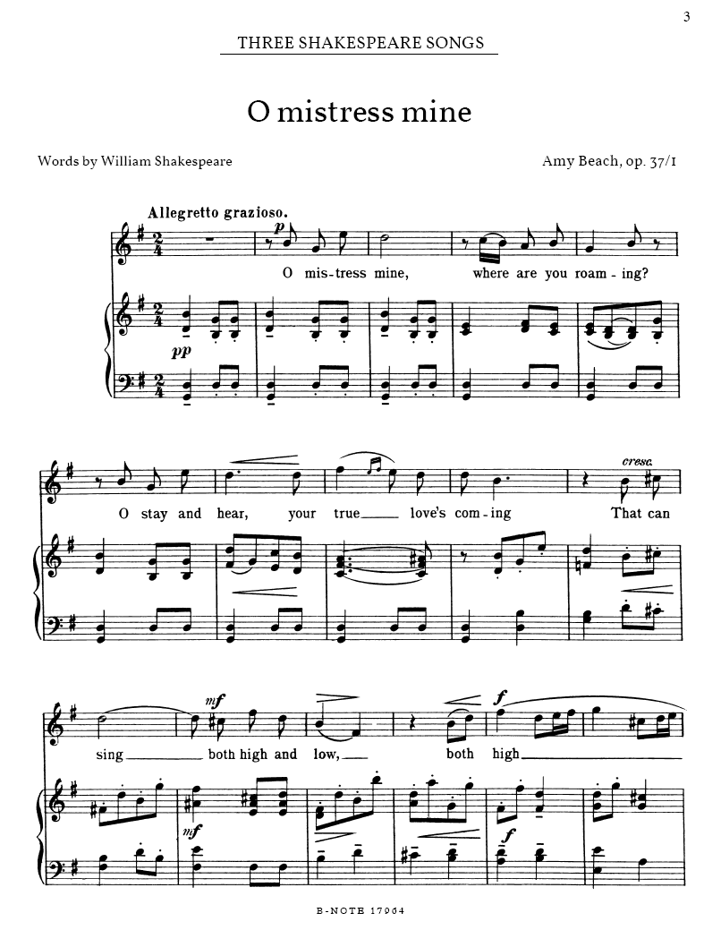 Other Cover Image Shakespeare Songs für Singstimme und Klavier op. 37
