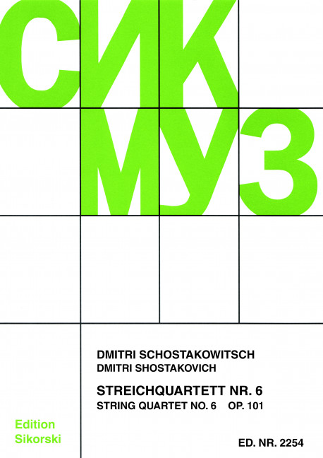 Front Cover Image Streichquartett Nr. 6 op. 101