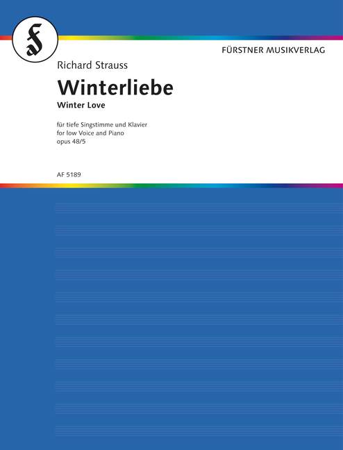 Front Cover Image Fünf Lieder nach Gedichten von Otto Julius Bierbaum und Karl Henckell op. 48/5 