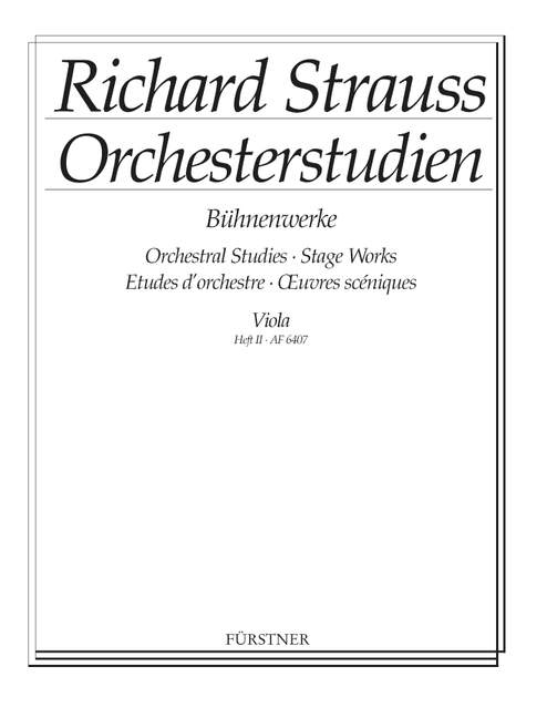 Front Cover Image Orchesterstudien aus seinen Bühnenwerken: Viola Band 2