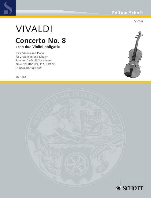 Front Cover Image L'Estro Armonico op. 3/8 RV 522, P 2, F I/177 