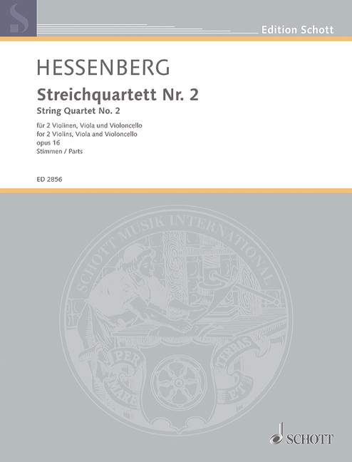 Front Cover Image Streichquartett Nr. 2 op. 16 
