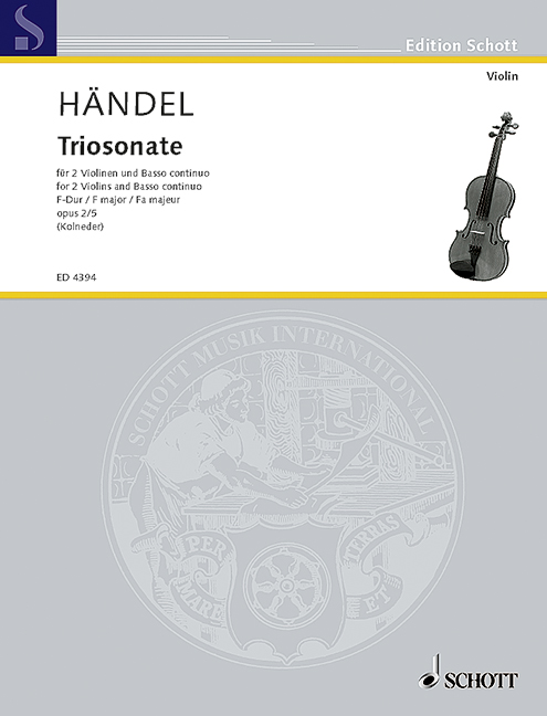 Front Cover Image 9 Triosonaten op. 2 Nr. 5