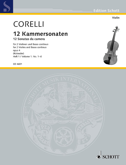 Front Cover Image 12 Kammersonaten op. 4 Band 1