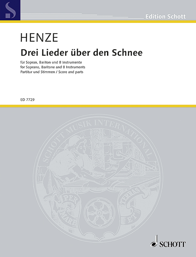 Front Cover Image Drei Lieder über den Schnee 