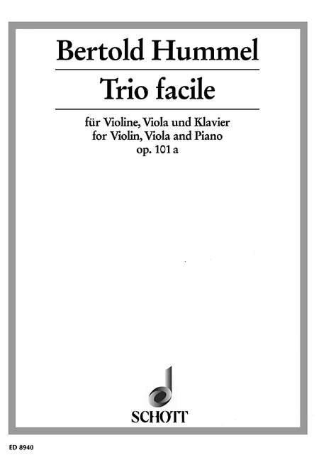 Front Cover Image Trio facile op. 101a 