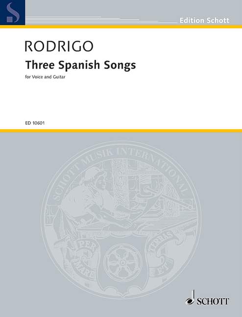 Front Cover Image Tres canciones españolas 