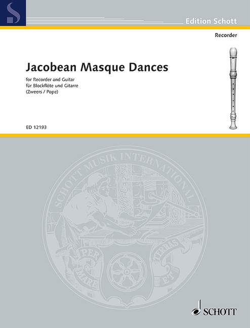 Front Cover Image Jacobean Masque Dances 