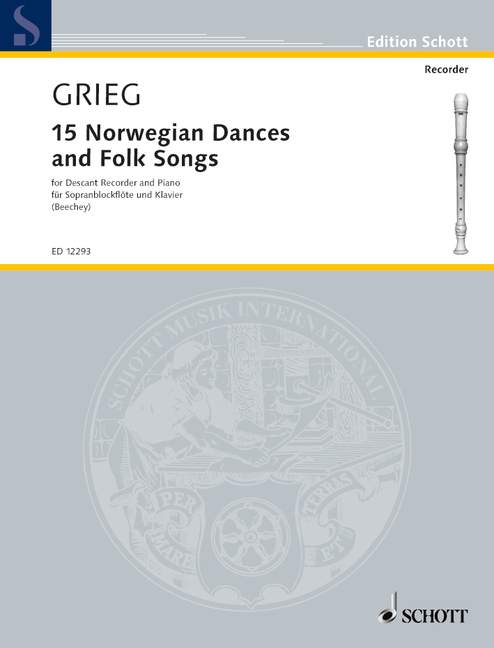 Front Cover Image 15 Norwegian Dances and Folk Songs 