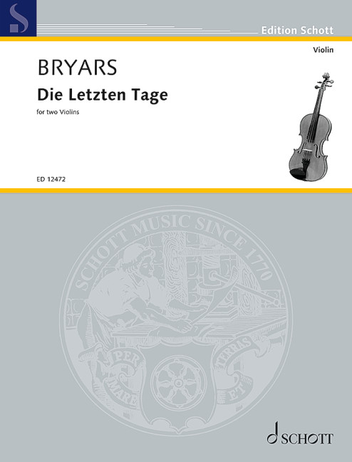 Front Cover Image Die letzten Tage (The Last Days) 