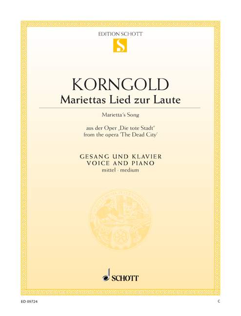 Front Cover Image Mariettas Lied zur Laute op. 12 