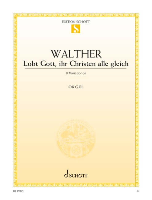 Front Cover Image Lobt Gott, ihr Christen alle gleich 