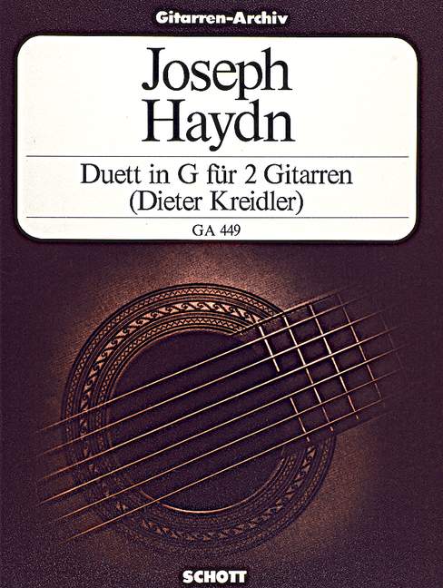 Front Cover Image Duett in G Hob. XII:4 