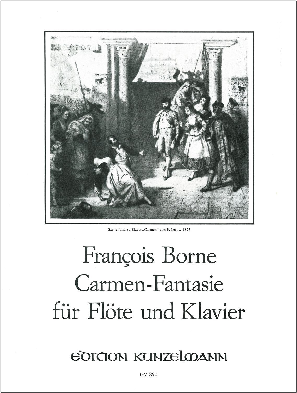 Front Cover Image Fantaisie brillante sur des airs de "Carmen" für Flöte und Klavier