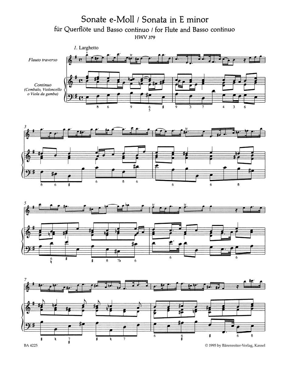 Other Cover Image Elf Sonaten für Flöte und Basso continuo