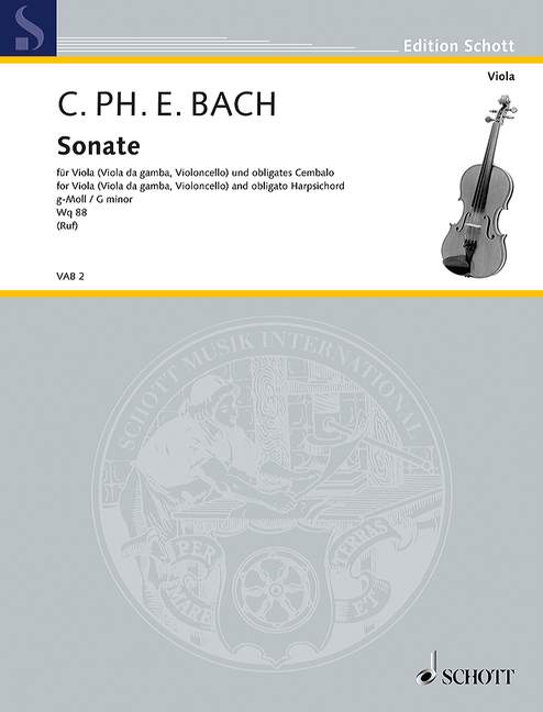 Front Cover Image Sonate g-Moll Wq88 