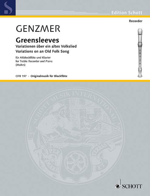 Front Cover Image Greensleeves GeWV 261 