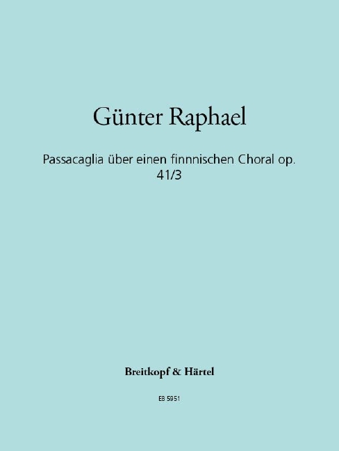 Other Cover Image Passacaglia op. 41/3