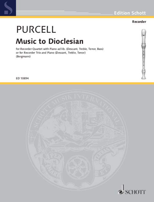 Front Cover Image Music to Dioclesian 