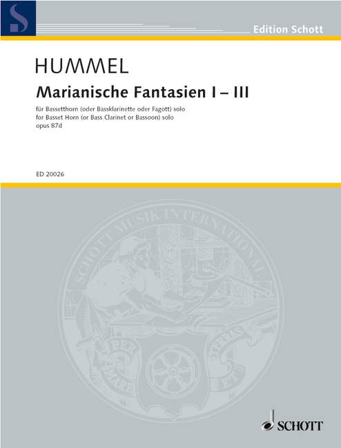 Front Cover Image Marianische Fantasien I - III op. 87d 