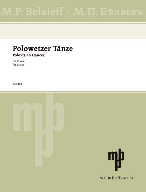 Front Cover Image Polowetzer Tänze 