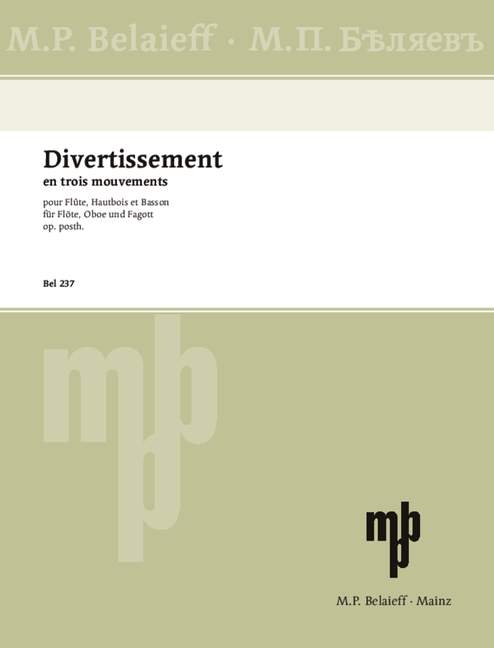 Front Cover Image Divertimento op. posth. 