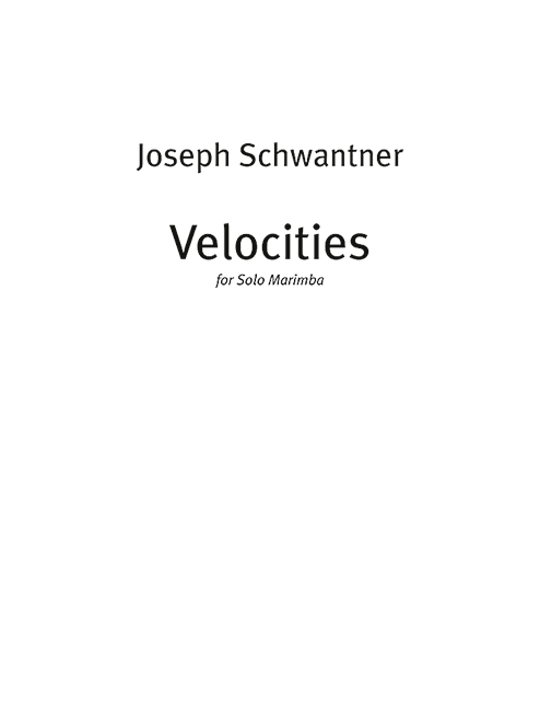 Front Cover Image Velocities 