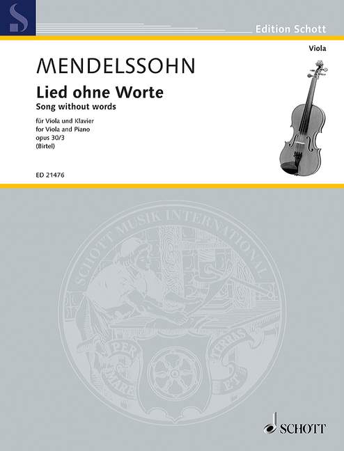 Front Cover Image Lied ohne Worte op. 30/3 