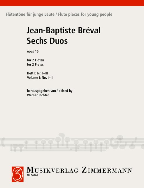 Front Cover Image Sechs Duos op. 16 Heft 1