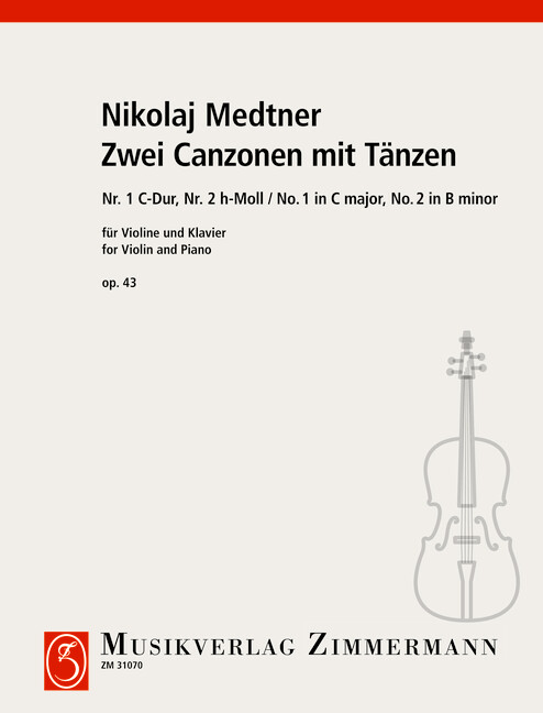 Front Cover Image Zwei Canzonen mit Tänzen op. 43 