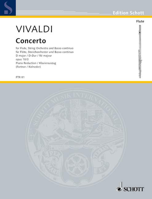 Front Cover Image Concerto Nr. 3 D-Dur op. 10/3 RV 428/PV 155