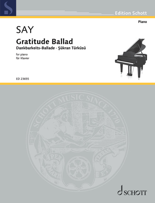 Front Cover Image Gratitude Ballad op. 88 