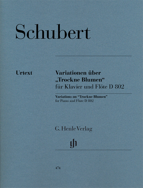 Front Cover Image Variationen über "Trockne Blumen" für Klavier und Flöte D 802