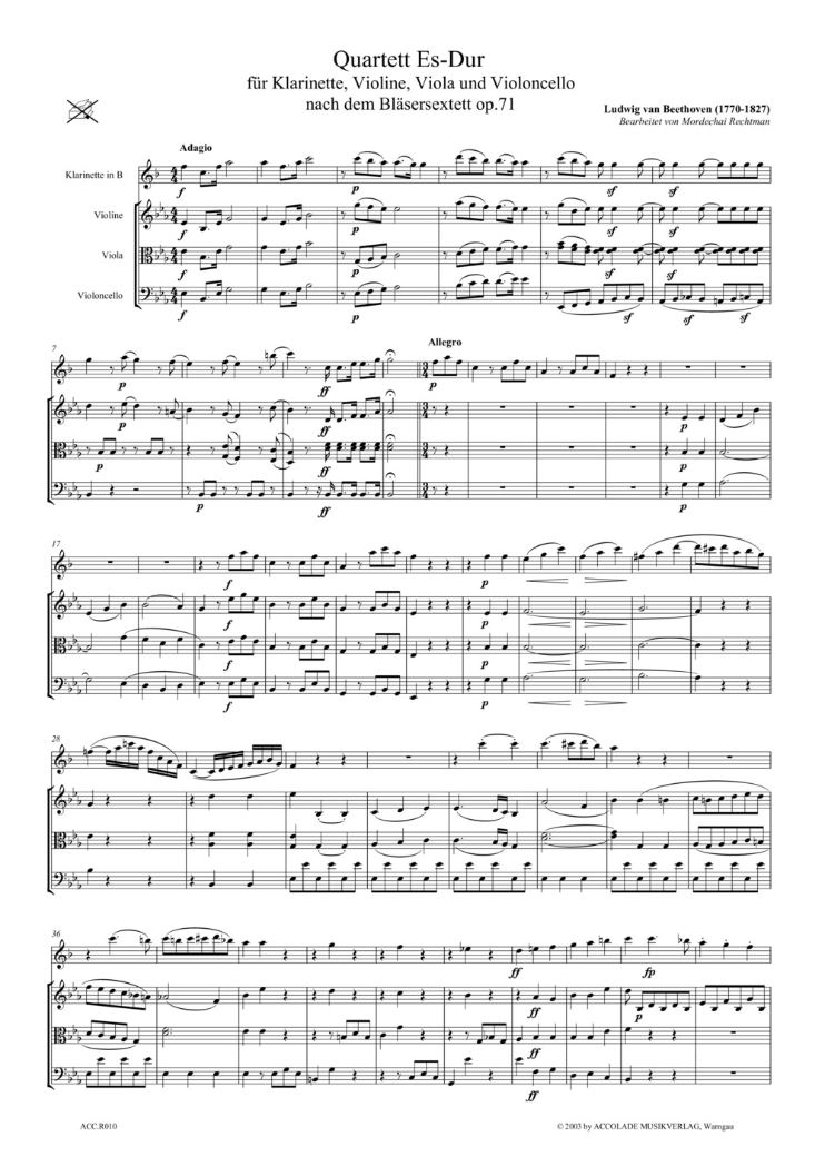 Other Cover Image Quartett Es-Dur op. 71 