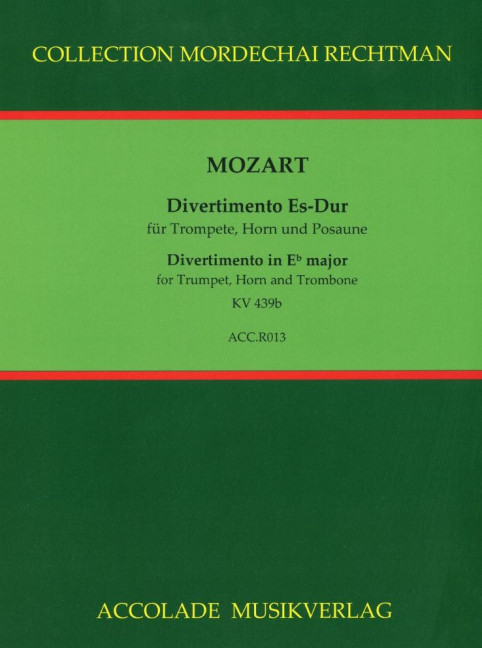 Front Cover Image Divertimento Es-Dur KV 439b 