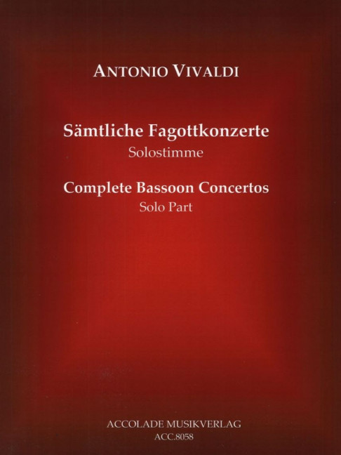 Front Cover Image Sämtliche Fagottkonzerte 