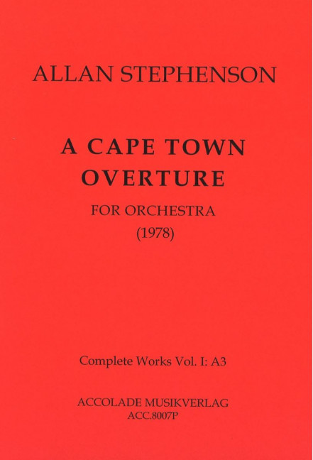 Front Cover Image A Cape Town Ouverture (1978) 