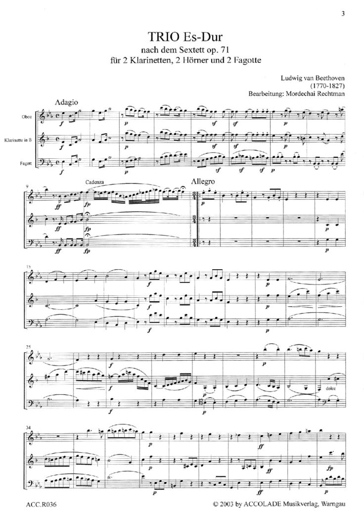 Other Cover Image Trio Es-Dur op. 71 