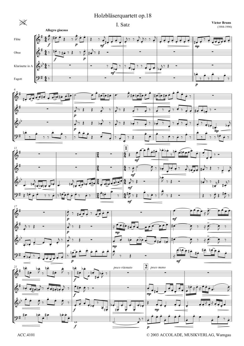 Other Cover Image Holzbläserquartett op. 18 