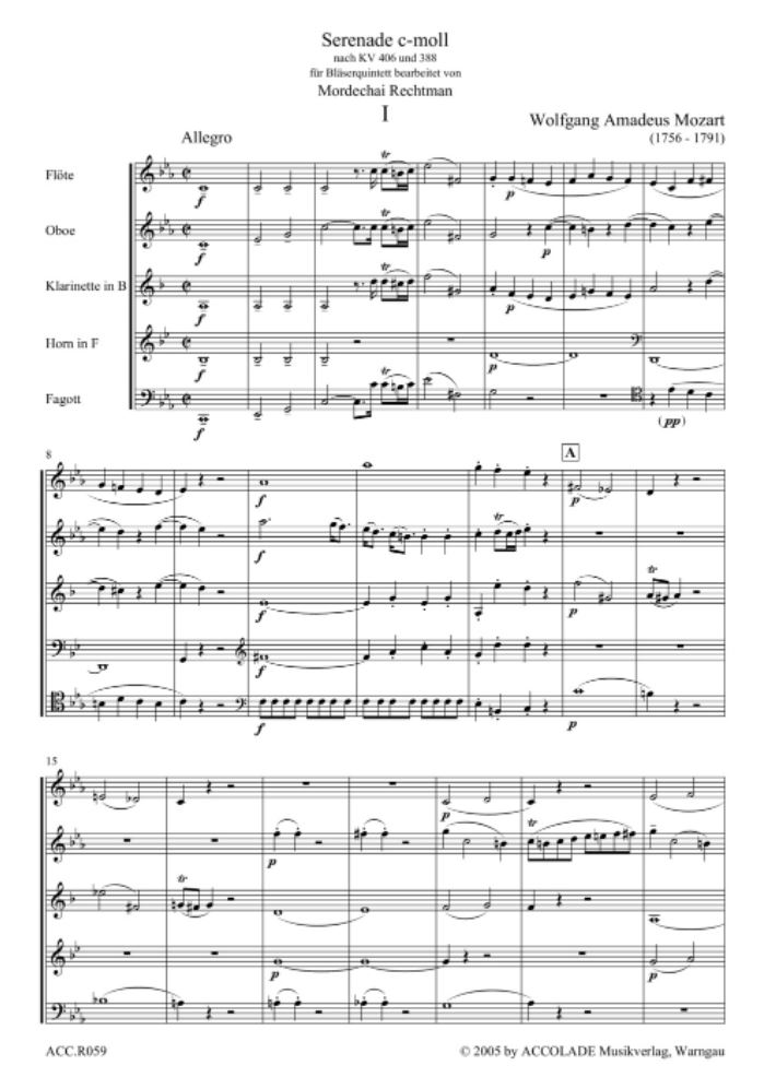 Other Cover Image Serenade c-moll 