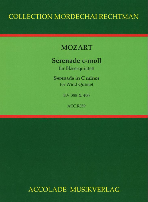 Front Cover Image Serenade c-moll 