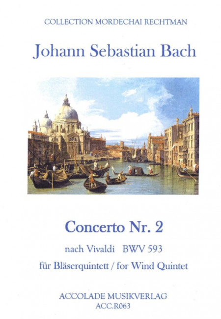 Front Cover Image Concerto Nr. 2 BWV 593 
