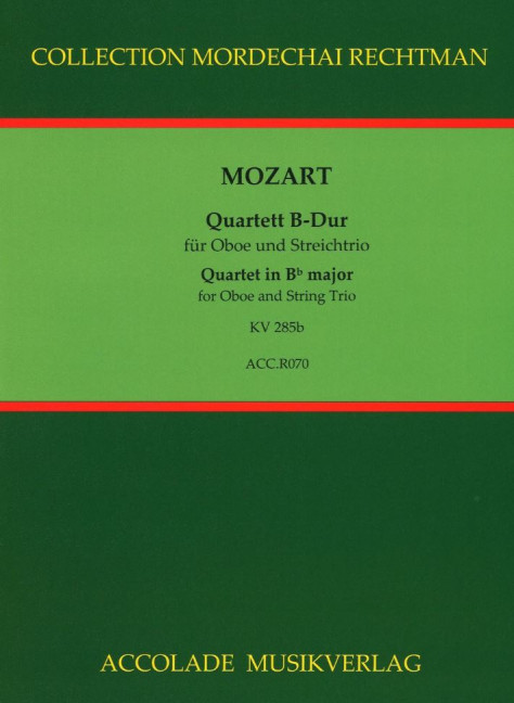 Front Cover Image Quartett B-Dur KV 285b 