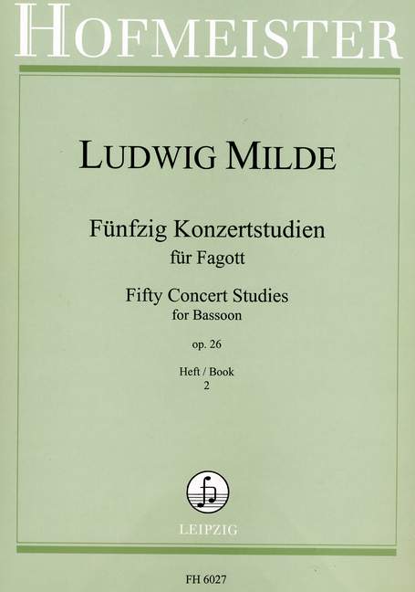 Front Cover Image 50 Konzertstudien op. 26 - Heft 2