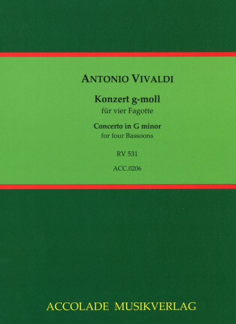 Front Cover Image Konzert g-Moll RV 531 