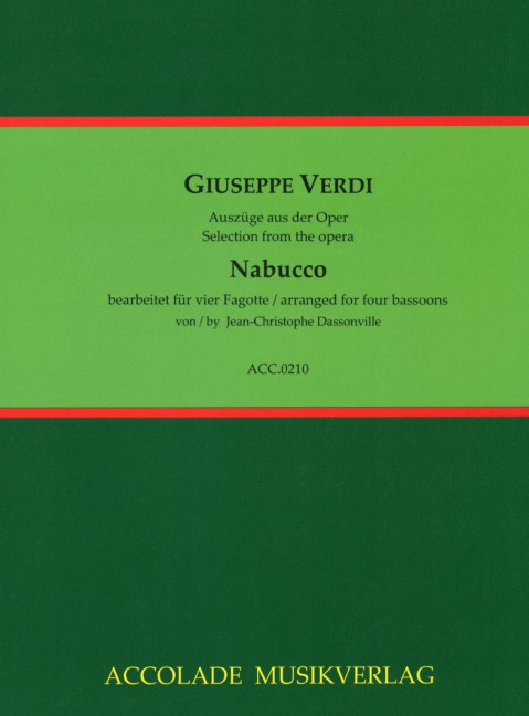 Front Cover Image Nabucco - Auszüge aus der Oper 