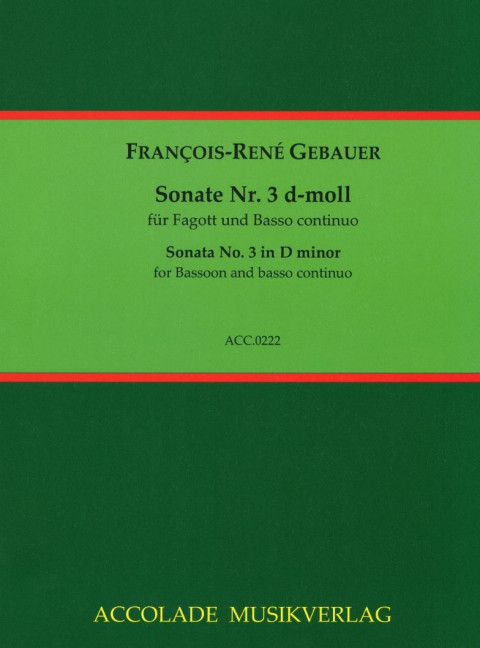 Front Cover Image Sonate Nr.3 d-moll 