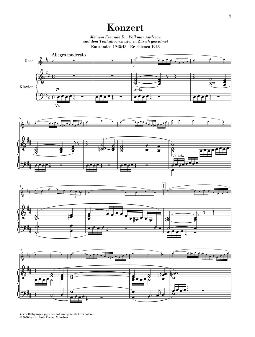 Other Cover Image Oboenkonzert D-dur op. 11